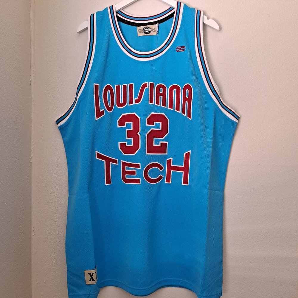 NWT Karl Malone #32 Louisiana Tech college throwback basketball jersey